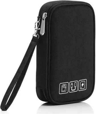 Produktbild von Famanu Kabel Organizer Etui - Wasserdicht, Schwarz