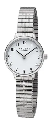 Produktbild von Regent Damen Uhr Metallarmband Edelstahl Armbanduhr Analog silber URF1510