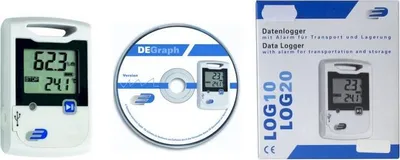 Produktbild von DOSTMANN ELECTRONIC Temperatur- und Luftfeuchte-Datenlogger LOG20-Set (5005-1002)