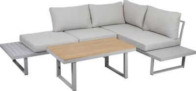 Produktbild von Greemotion Aruba, Grau, Aluminium, Polyester, Holz, 110 cm, 58 cm, 67 cm, 175 cm