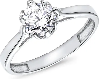 Produktbild von Verlobungsring aus 9K Weißgold mit Zirkonia von JEWLIX 375er Echtgold