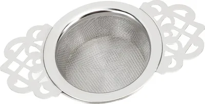 Obrázek produktu pro Čajový infuzní filtr 304 nerezová ocel izolovaná základna jemná síťovina čajového sítka pro vaření filtru čajových listů Květinový styl Přírodní barva