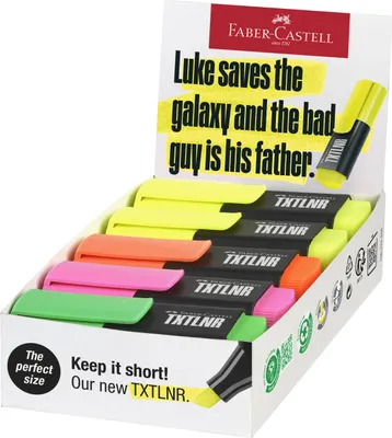 Produktbild von FABER-CASTELL Textmarker TXTLNR Mini Display SF mixed