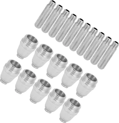 Imagen del producto de 20 piezas de consumibles para soplete de corte por plasma, electrodo, punta y boquilla, compatibles con cortadoras AG-60 y SG55