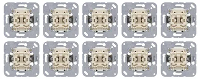 Produktbild von 10 x JUNG Wippschalter-Einsatz 506U, Aus- und Wechselschaltung