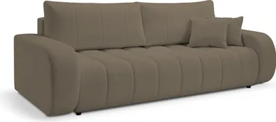 Produktbild von DomoHome BALOO Schlafsofa mit Schlaffunktion, Bettsofa – Moderne Sofa mit Bettkasten und Stauraum, Liegefläche 144x200 cm, Wohnzimmermöbel, Maße: 248x88x105 cm, in Hellbraun