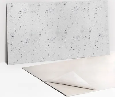 Produktbild von PVC-Wandschutz für die Küche - Stilvoller Schutz für Ihre Wände 100 x 50 Rohe konkrete Textur
