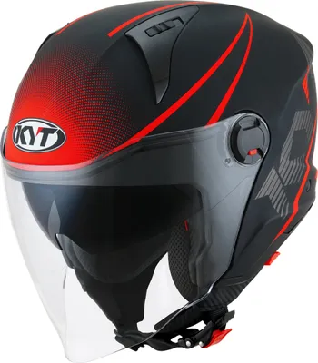 Zdjęcie produktu dla Kask Motocyklowy KYT D-CITY COLORFUL matowy czerwony ECE/ONU 22-06 S