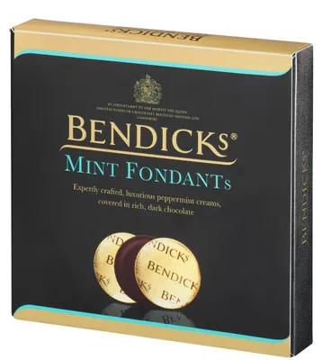 Produktbild von BENDICKS Mint Fondants, Zartbitterschokolade mit Pfefferminz 180g