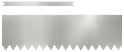 Produktbild von Gartenrand aus verzinktem Stahl – 100 x 0,05 x 30 cm – 30 Stück – Silber – Begrenzungsrand