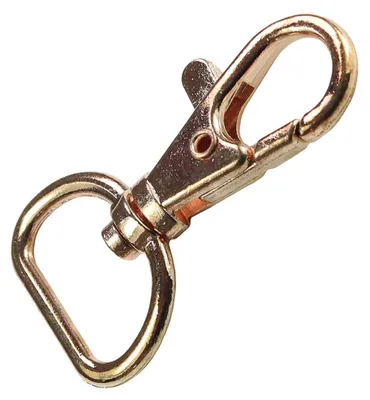 5 Bolzen-Karabiner Karabinerhaken gold 20x43mm