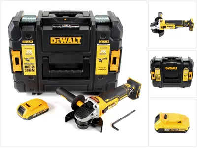 Zdjęcie produktu dla Akumulatorowa szlifierka kątowa DeWalt DCG 405 NT 18V 125mm bezszczotkowa + 1x akumulator 2,0Ah - bez ładowarki