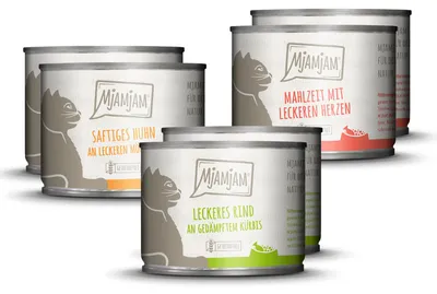 Immagine prodotto di MjAMjAM 6x200g Mixpack I Cibo umido per gatti alimento principale naturale
