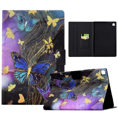Produktbild von Für Samsung Galaxy Tab S6 Lite 2020 / 2022 / 2024 Kunstleder Tablet Tasche Hülle Case Etuis Motiv 6