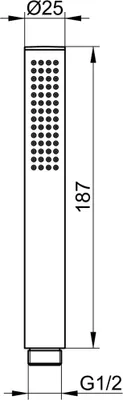 Immagine prodotto di Douchette à main KEUCO, avec système anticalcaire, 56080030100, 56080030100