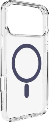 Obrázok produktu pre Puzdro Puro Lite Mag TPU+PC, kompatibilné s MagSafe pre iPhone 17 Pro Max - priehľadné s modrým prstencom