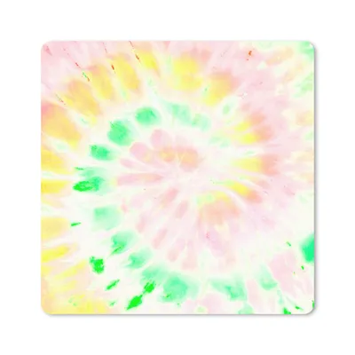 Produktbild von MuchoWow® Mauspad Mousepad Sommer - Krawattenfärbung - Weiß 30x30 cm - Mousepads - Maus Mat - Pad - Mausunterlage - Gaming