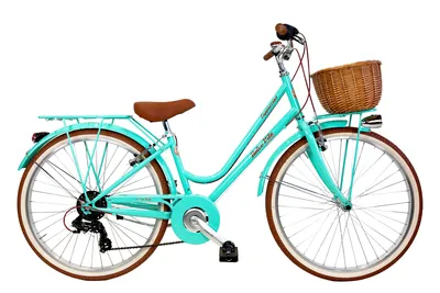 Immagine prodotto di Bicicletta da città Dolce Vita by Canellini CAPPUCCINO 26" con cestino - Tiffany