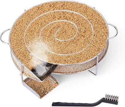 Produktbild von Ronde Rauchgenerator aus Edelstahl, Kaltrauchgenerator für Grill, Räucherofen und Smoker, 18 cm Durchmesser