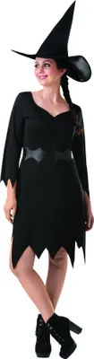 Produktbild von Adult Black Witch Costume - Size L