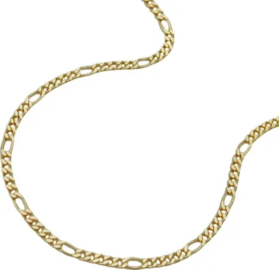 Produktbild von 1,5mm Figarokette Halskette Collier aus 375 Gold Gelbgold 45cm Damen