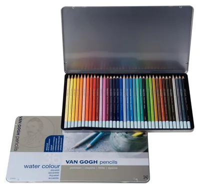 Productafbeelding van Een set aquarelpotloden met 36 kleuren