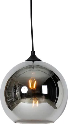 Produktbild von Smarte Hängelampe Schwarz mit Rauchglas inkl WiFi A60 Wallace