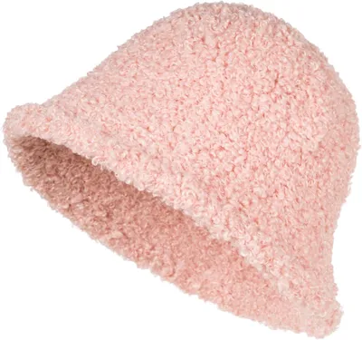 Image de Chapeau de pêche pour femmes styleBREAKER, aspect fourrure, unie, chapeau seau chaud pour l'automne et l'hiver, couleur unie, référence : 04025039