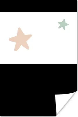 Produktbild von MuchoWow® Poster Sterne - Pastell - Mädchen - Jungen - Kinder 30x20 cm - Plakate - Print