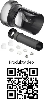Obrázok produktu pre Haas OHA-Fremdeinspülstopp-Garnitur, Einschubtiefe 35 mm DN90