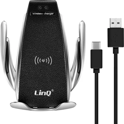 Immagine prodotto di supporto auto QI da 10W per smartphone da 3,5'' a 6,5'' Ruotabile a 360° LinQ