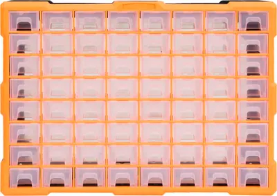 Obrázok produktu pre viaczásuvkový organizér vidaXL so 64 zásuvkami 52x16x37,5 cm
