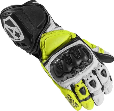 Zdjęcie produktu dla Rękawice motocyklowe Arlen Ness Sprint, czarny/biały/żółty, 3XL