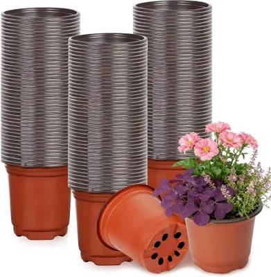 Obrázok produktu pre Kvetináče 15 cm, 150 kusov, plastové, okrúhle, na sadenice