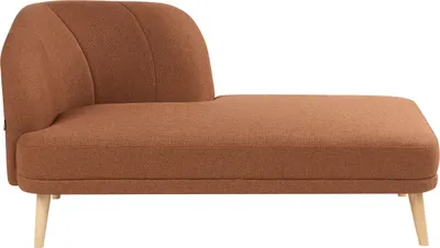 Produktbild von BELIANI Chaiselongue Goldbraun aus Stoff mit Holzbeinen Linksseitig Gepolstert Elegant Récamiere Wohnzimmermöbel
