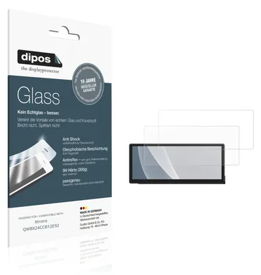 Image de 2x Protection ecrán pour Xtrons QWBX24CCB12E92 mat Verre souple Film Protecteur 9H dipos