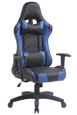 Produktbild von CLP Gaming Bürostuhl Miracle V2 Kunstleder höhenverstellbar und drehbar schwarz/blau