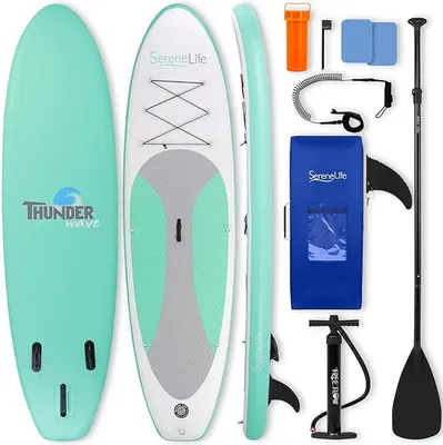 Imagen del producto de Tabla de paddle surf inflable con remo y bomba