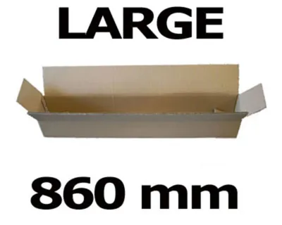 Produktbild von 25x Faltkarton Versandhülsen  860x105x105mm sehr stabil 2-wellig braun