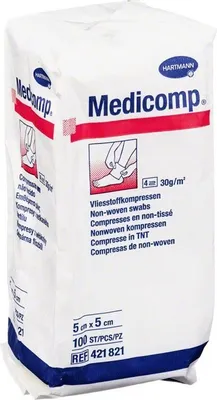 Image de MEDICOMP UNSTERIL 5X5CM, 100 St COM