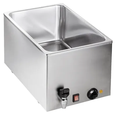 Bain Marie BMH 210, 20 L, 1000 W, Edelstahl, mit Ablasshahn