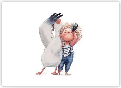 Produktbild von Poster - Poster ohne Rahmen - Albatros Kind Bild - 70x50 cm - Wand Bild - Wanddeko - Wandbilder - Kunstposter - Wandposter - Bilder - Kunstdruck - Wanddekoration - Wandbild - P2XAA70x50-4798