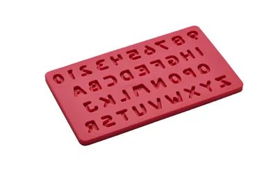 Produktbild von Lurch Flexiform Prägematte a-Z & 0-9 Baumwolle candy
