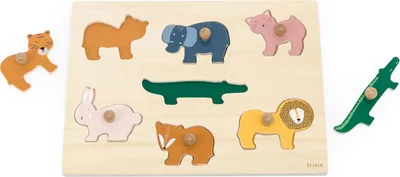 Immagine prodotto di Puzzle in legno Trixie con animali, 7 pezzi