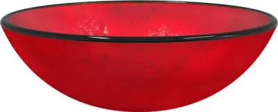 Zdjęcie produktu dla vidaXL Umywalka ze szkła hartowanego 42x14 cm czerwona