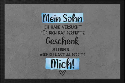 Produktbild von Sohn Geschenk Fußmatte  Mit Spruch Kind Kinder Humor Sarkasmus Geschenkidee