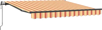 Zdjęcie produktu dla Markiza zwijana Żółty i pomarańczowy 350 x 250 cm