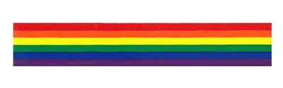 Produktbild von Rainbow Aufkleber / Sticker 2,54 x 25,4 cm / 1 x 10 inch