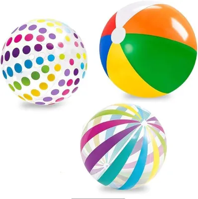 Productafbeelding van Strandbalset 2 stuks 50 cm en 2 stuks 40 cm, voor zwembad