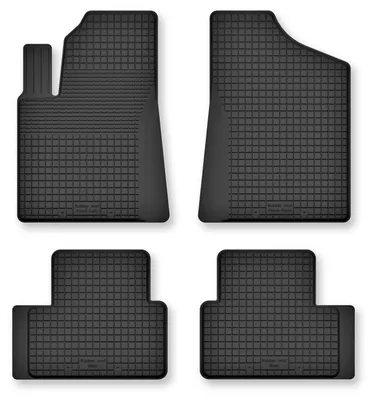Produktbild von Gummi-Fußmatten für Dodge Caliber 2006-2011 (Schrägheck) – 4-tlg, Schwarz, Semi-Universal, angepasst – Wielganizator Semi-Universal
